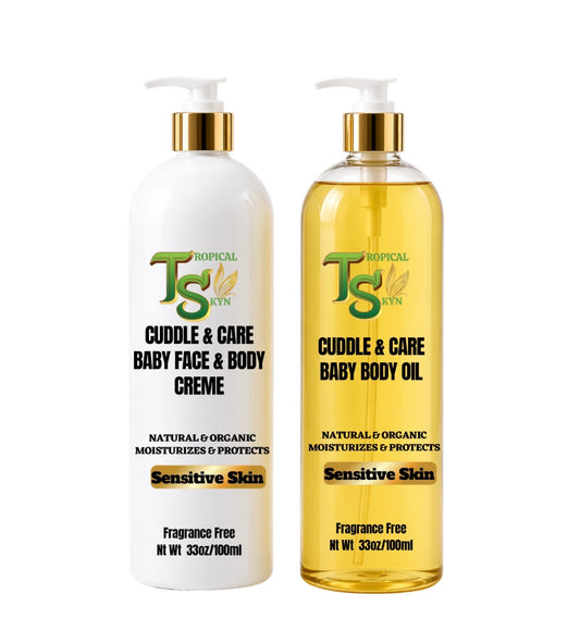 Baby lotion and oil by Tropical Skyn